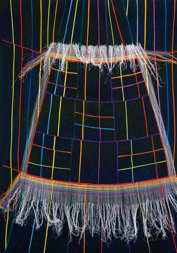 Image of quilt titled “Threads” by Pat Headwall